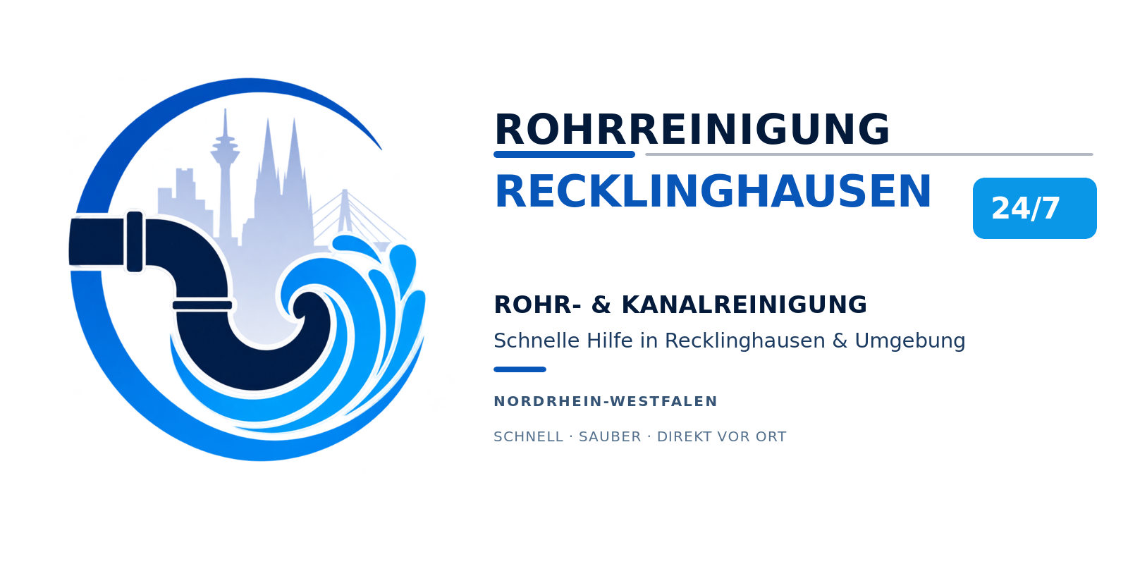 Recklinghausen Rohrreinigung Kanalreinigung Notdienst Logo